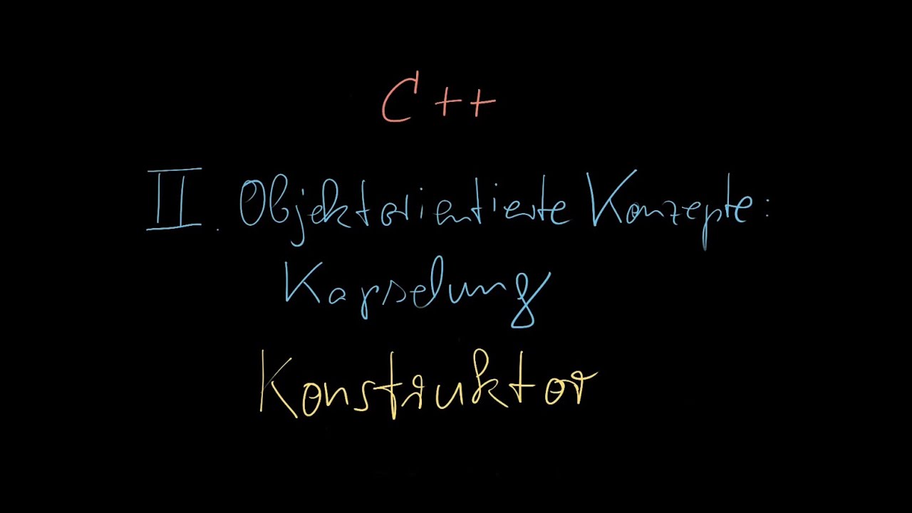 031 - Konstruktor - C++ Tutorial Deutsch