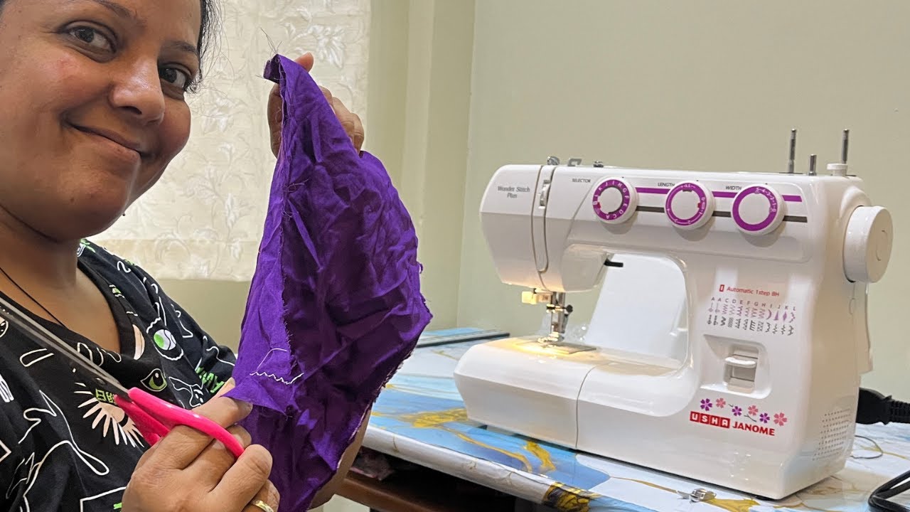 #day1 मम्मी इलेक्ट्रिक सिलाई मशीन Usha Wonder Stitch Plus electric #ushajanomefullyautomaticsewing