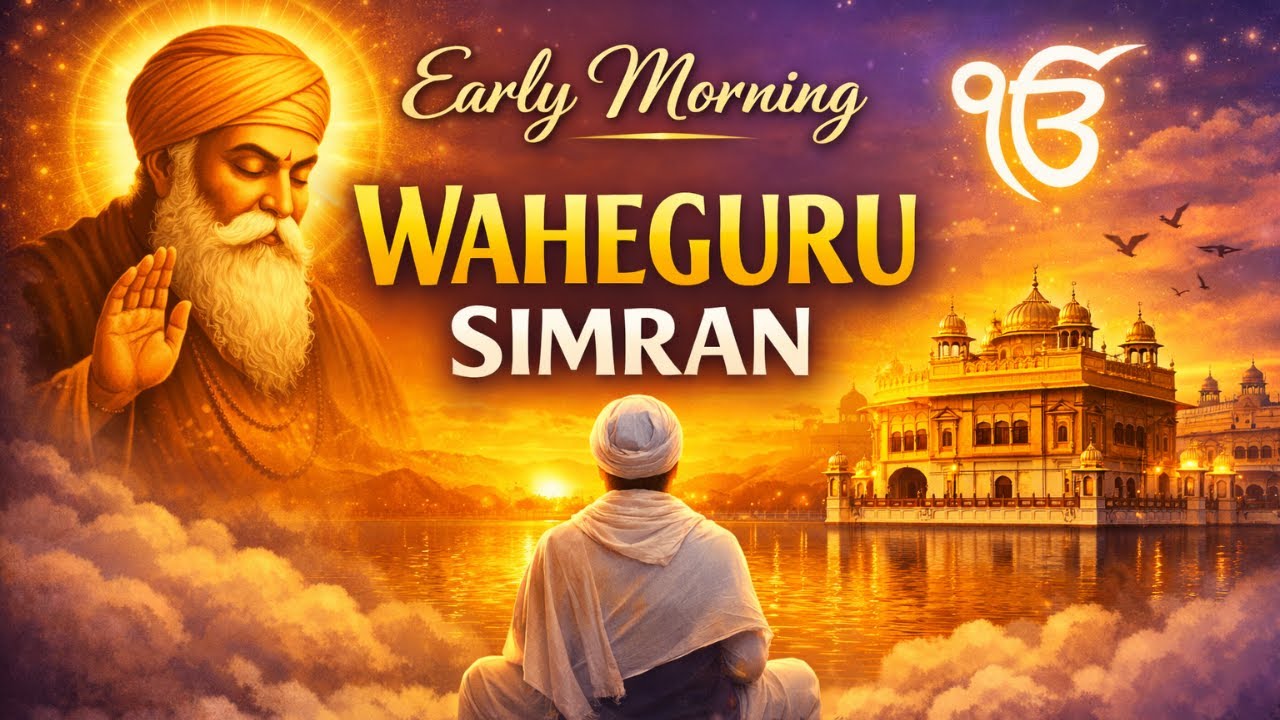 Early Morning Waheguru Simran (ਵਾਹਿਗੁਰੂ ਸਿਮਰਨ) | Peaceful Start to Your Day