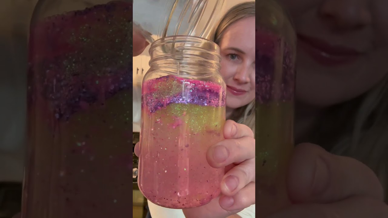 POV: making a ✨glitter jar ✨gift - meditation jar #calming #sensory #diy #glitter #gift #howtomake