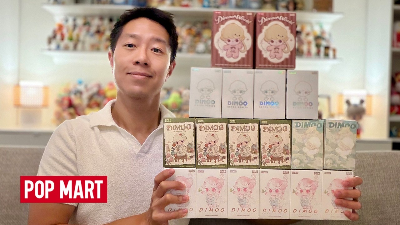 Распаковка слепых коробок Dimoo Pop Mart!! Ретро, ​​фигурки из коллекции Shapes in Nature Memorie...