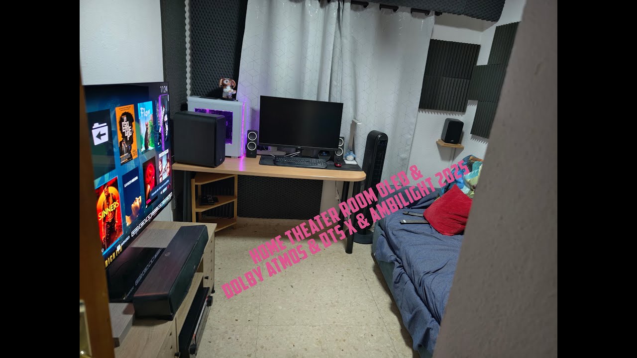 Home Theater Room Oled & Dolby Atmos & DTS X & Ambilight 2025