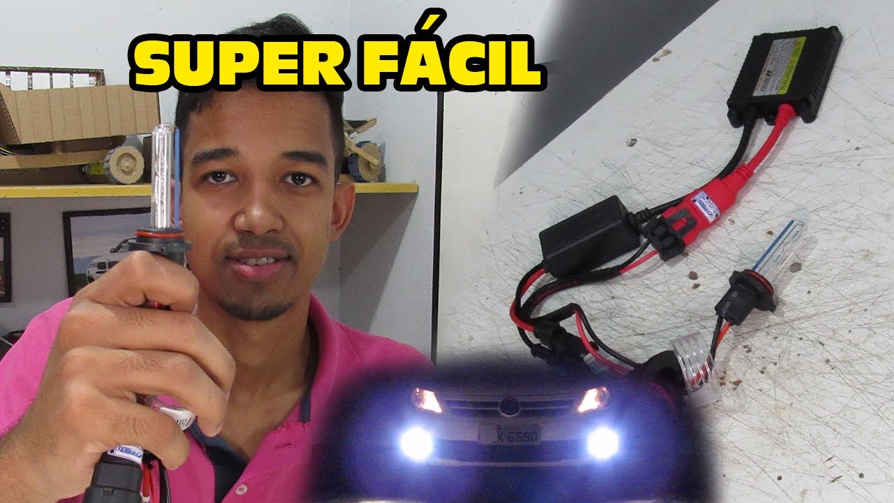 COMO INSTALAR XENON EM QUALQUER CARRO FACIL