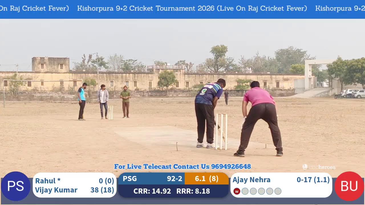 Kishorpura Cricket 9+2 Tournament 2026  Prequarter Final Match Panorama School Gudha 🆚 Bukana
