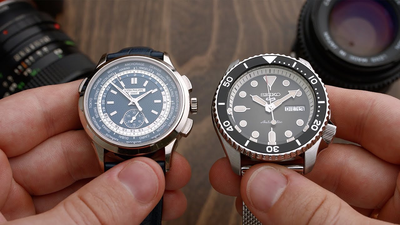 500€ Seiko vs. 5.000€ Tag Heuer vs. 50.000€ Patek Philippe