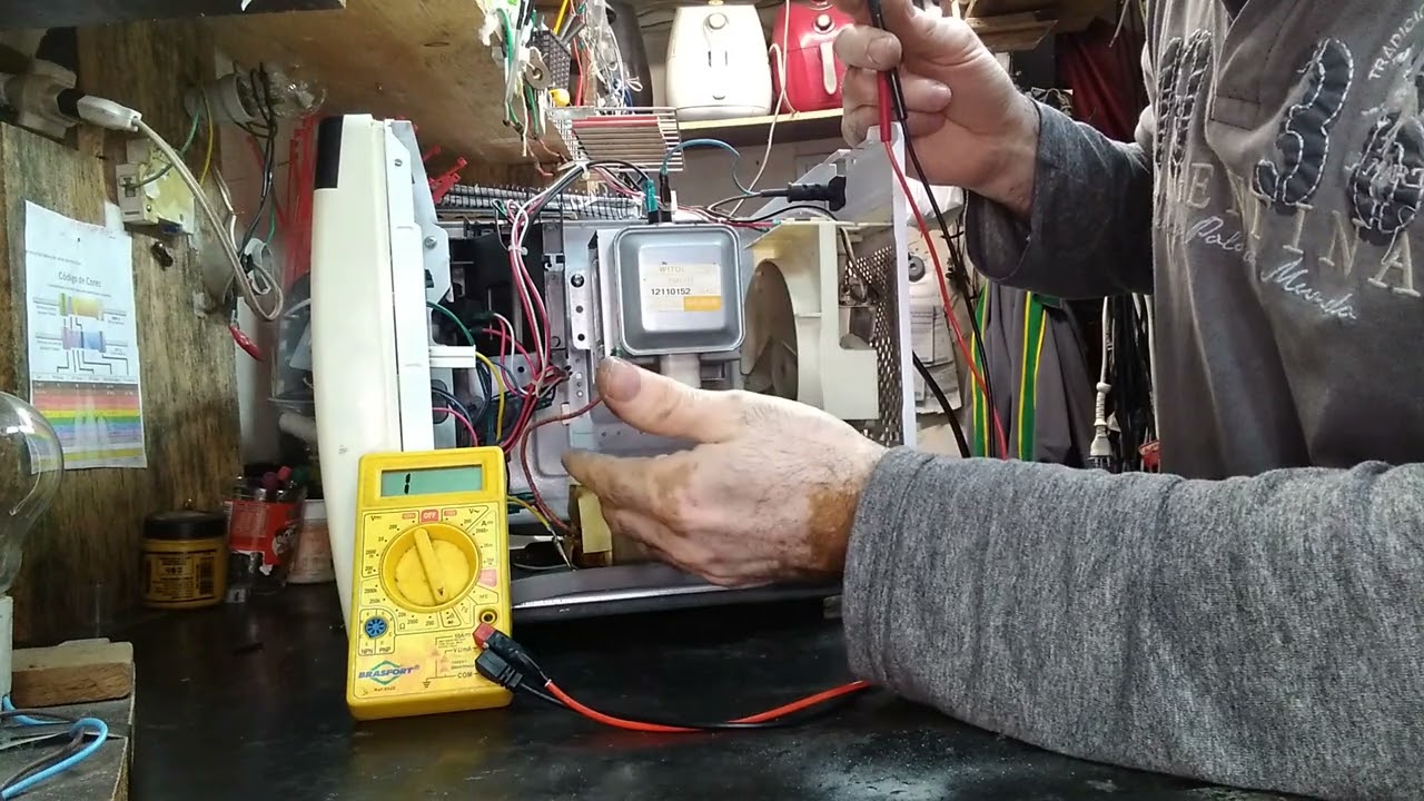 microondas mef28 fazendo barulho e desligando o disjuntor da rede