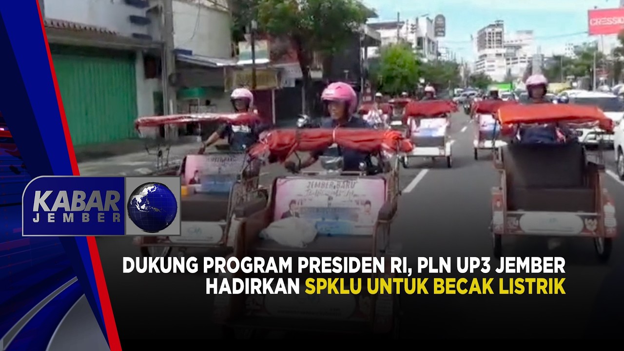 Dukung Program Presiden RI, PLN UP3 Jember Hadirkan SPKLU Untuk Becak Listrik | KABAR JEMBER