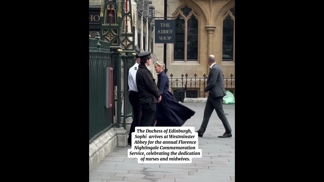 Sophie arrives at Westminster Abbey for the annual Florence Nightingale Commemoration Service
