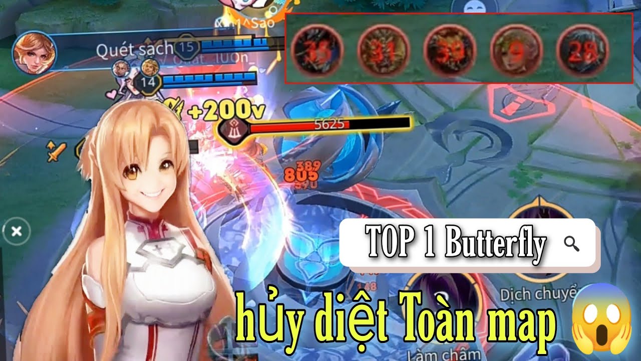 1 Phong cách Chơi Butterfly Đi Càn Quét bản đồ Khiến Cả Team Phải Hết lời khen ngợi ➜TOP 1 Butterfly