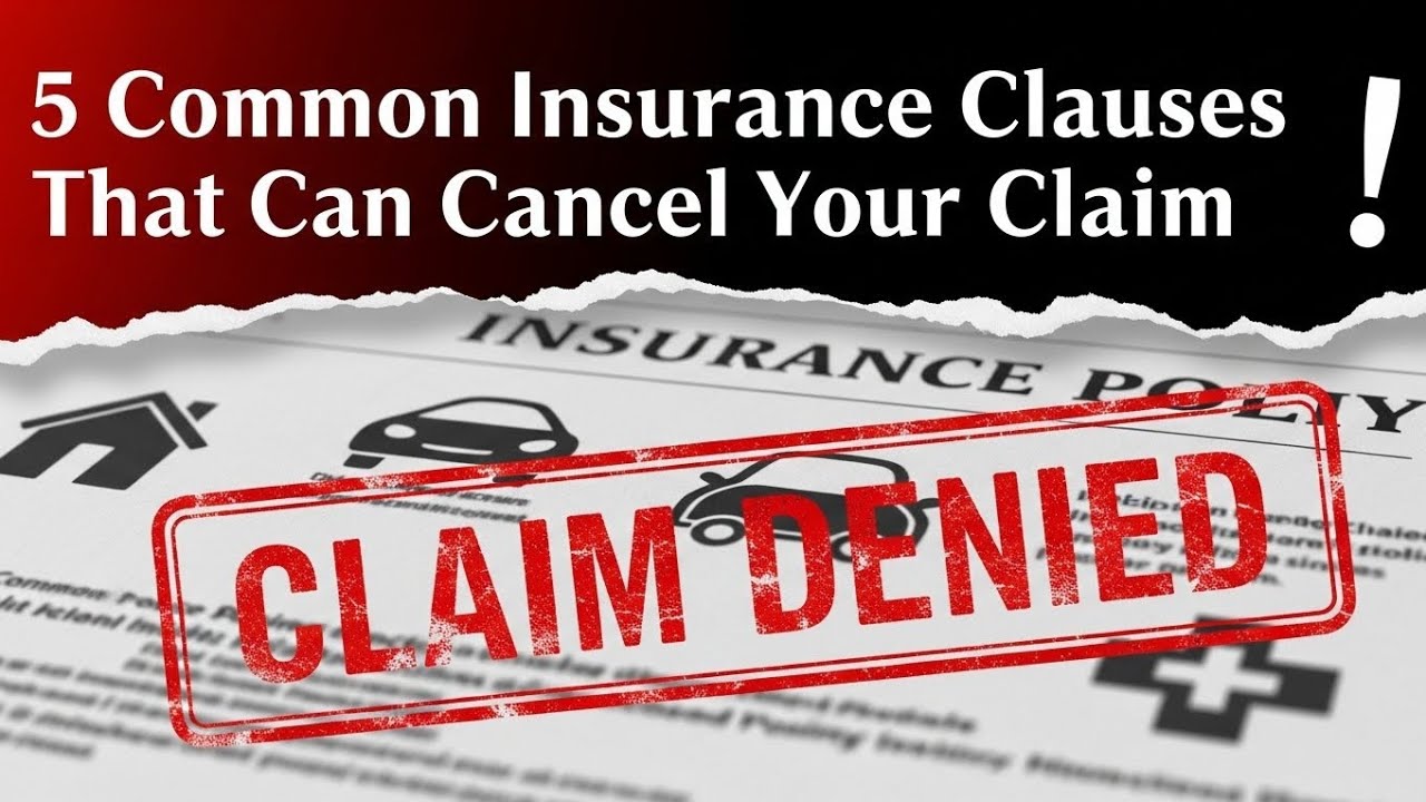 5 Common Insurance Clauses That Can Cancel Your Claim