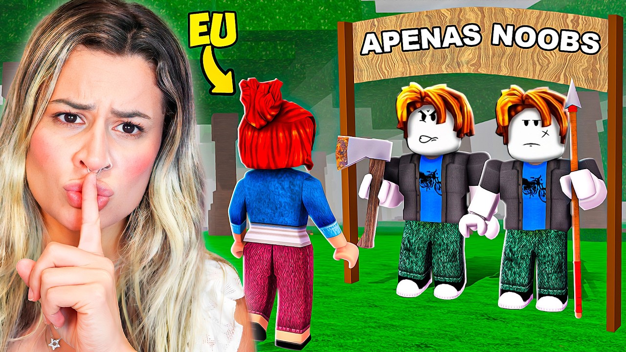 ENTREI SECRETAMENTE EM UMA BASE SOMENTE PARA NOVATOS em 99 NOITES NA FLORESTA