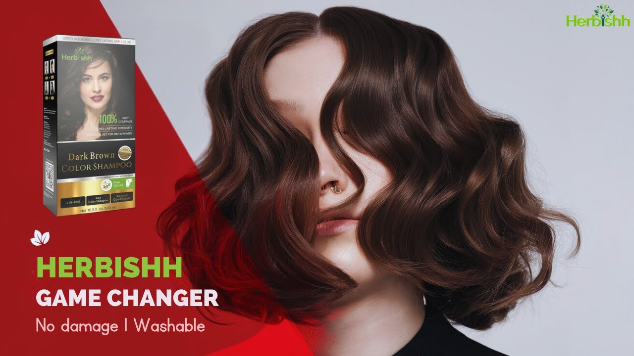 Herbishh Dark Brown Hair Color Shampoo is the GAME CHANGER You Need! | Herbishh