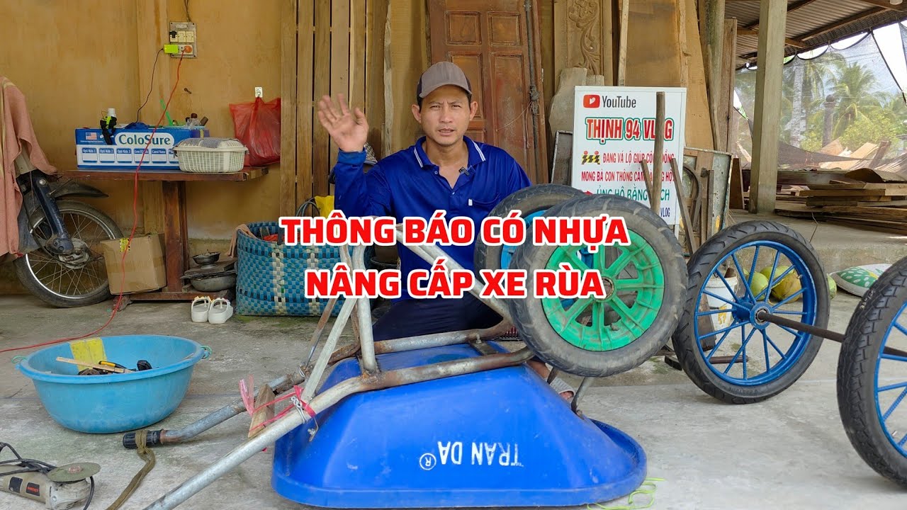 Có Người Tài Trợ Nhựa Vá Lộ | Chuẩn Bị Dụng Cụ Đi Nhận Nhựa Vá Đường