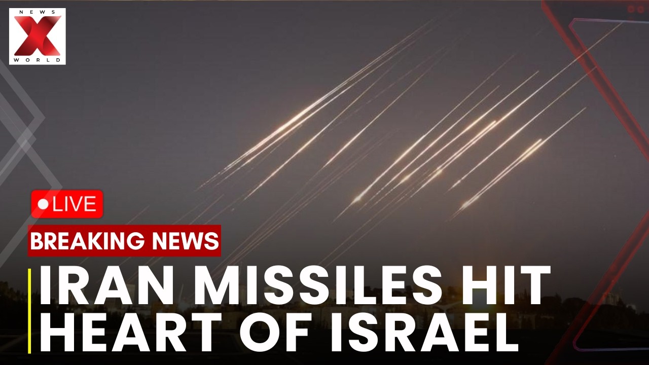 Iran strikes central Israel LIVE : Central Israel Targeted In Iranian Missile Barrage | NXW
