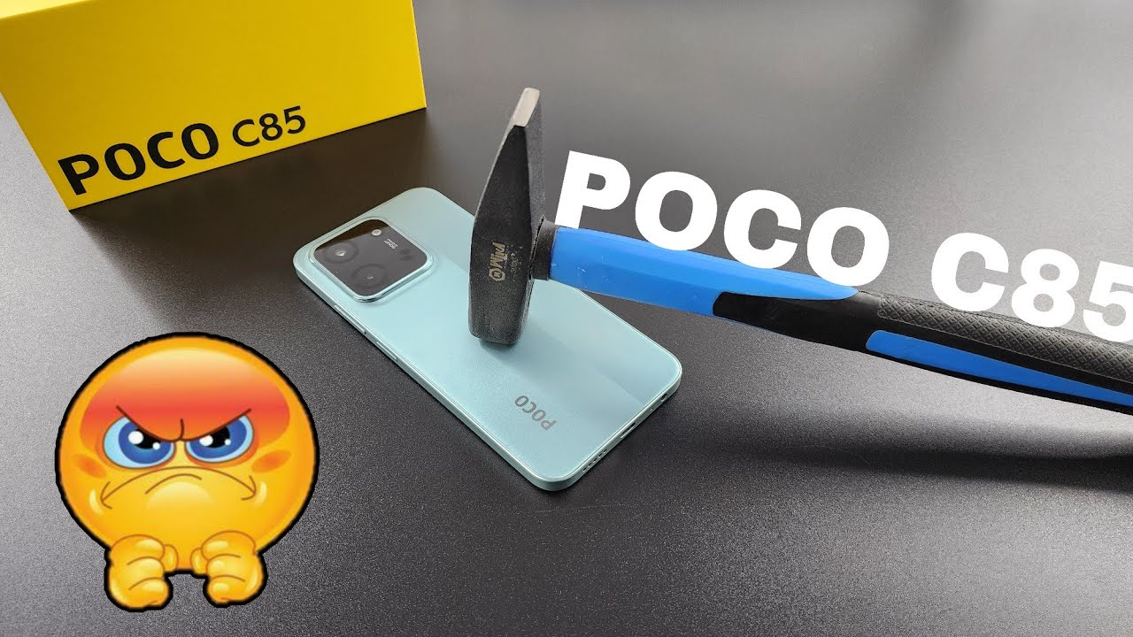 Poco C85 4G Screen Scratch Test 🔨 POCO C85 Front Glass Durability Test 🛠️