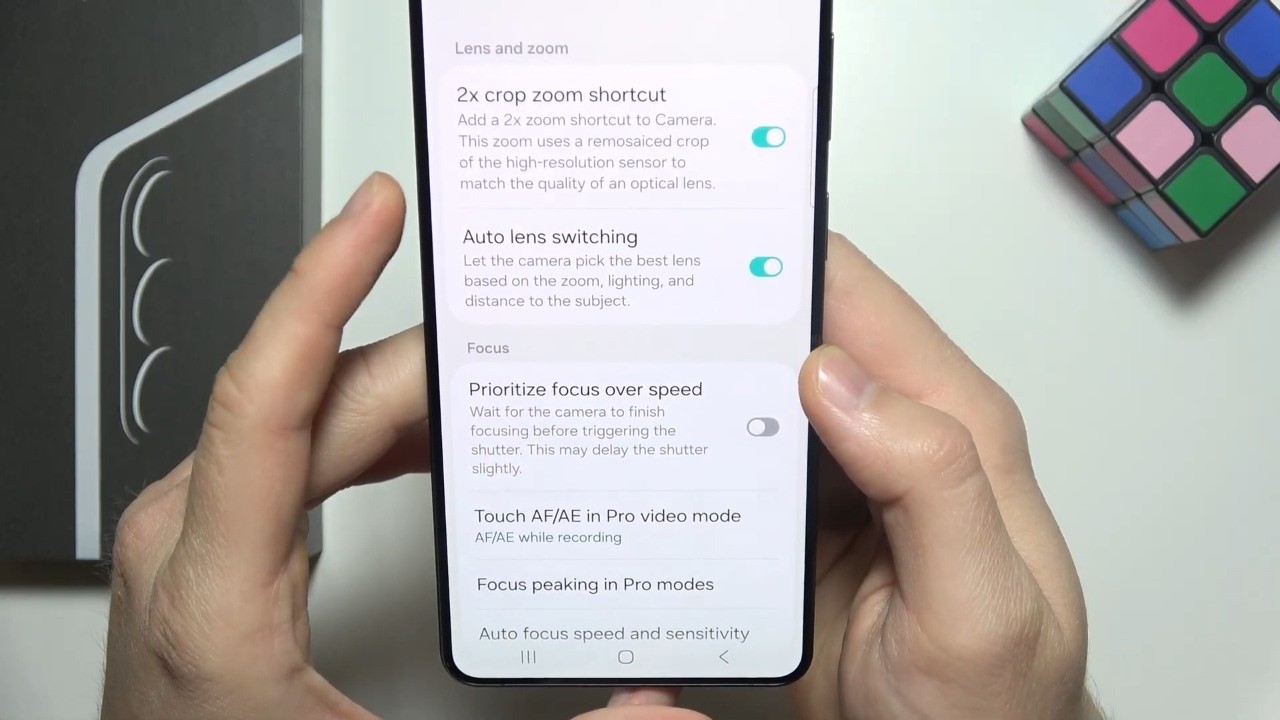 SAMSUNG Galaxy S26: How to Disable Camera Auto Lens Switching