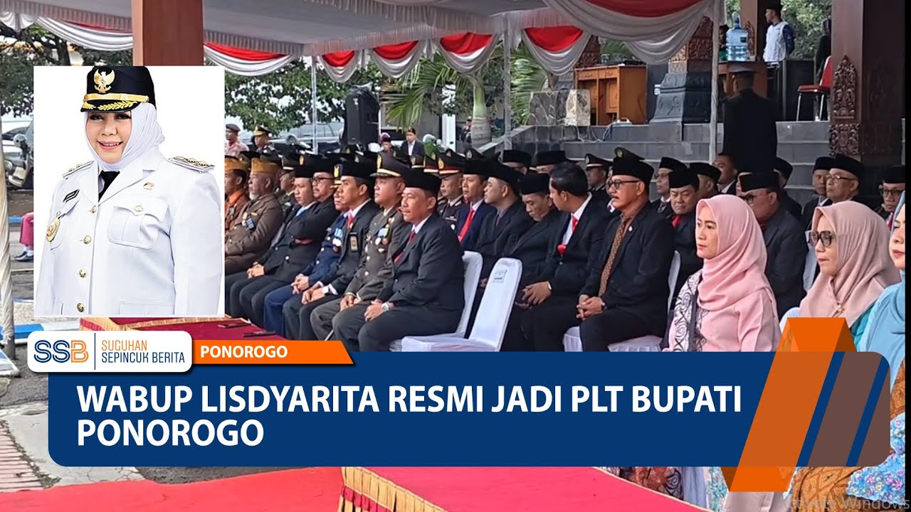 PONOROGO - Wabup Lisdyarita Resmi jadi Plt Bupati Ponorogo
