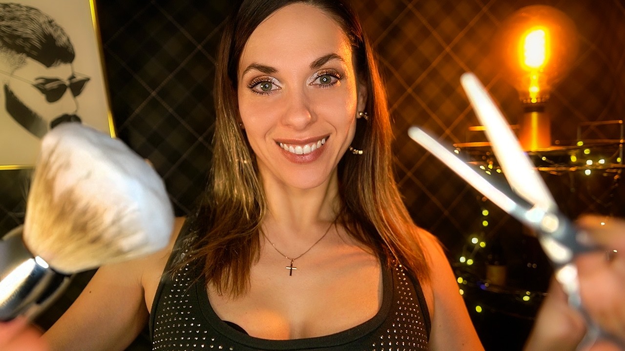 ASMR Realistic Barbershop Roleplay 💈 Haircut, Shave & Scalp Massage (Tingly)