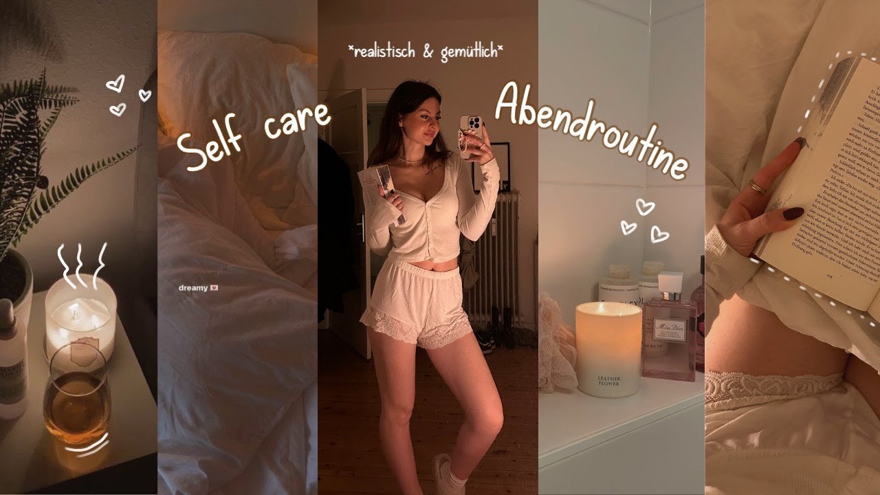 COZY ABENDROUTINE 🕯📔💭: Self care Routine für mehr Entspannung und besseren Schlaf