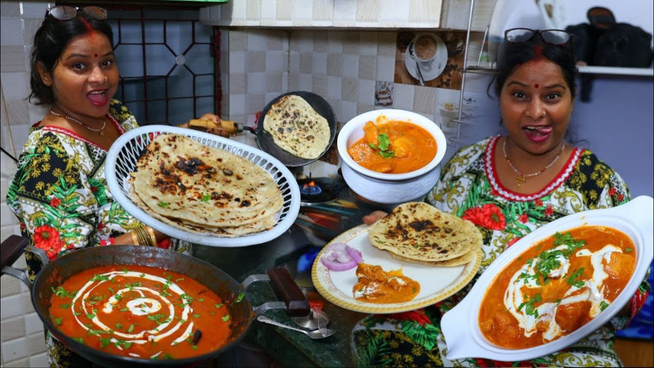 बहुत से लोगों को यह नया तरीका नहीं पता होगा Butter Chicken बनाने का ढाबा जैसा बटर चिकेन/तंदूरी रोटी