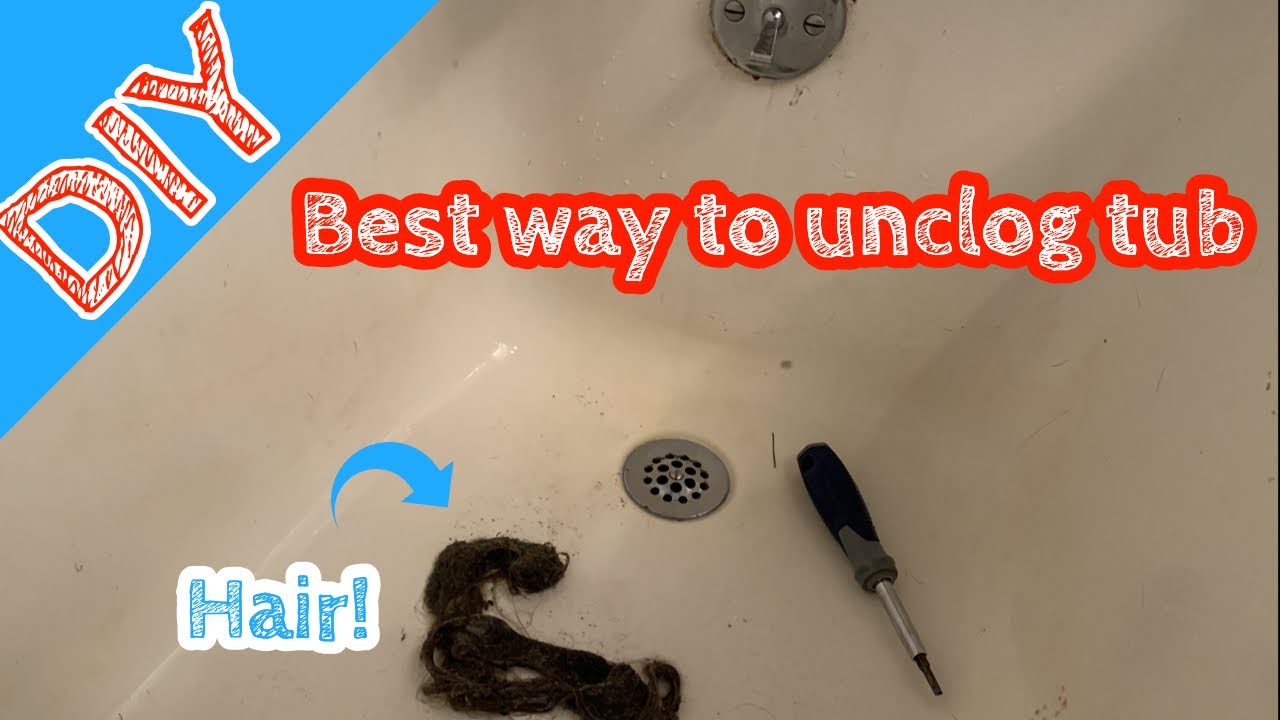Best way to unclog tub drain (Easy)