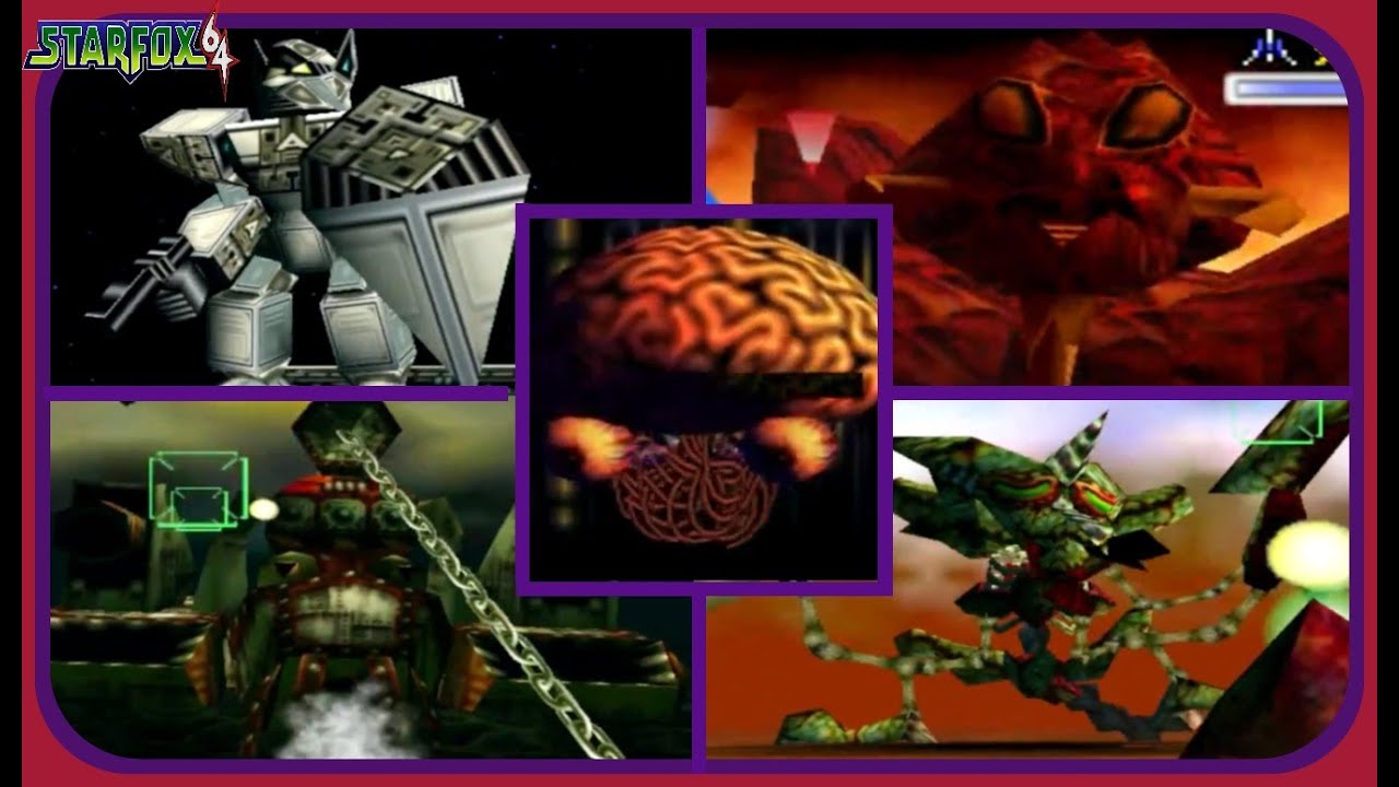 Star Fox 64 - Все встречи с боссами - БЕЗ УЩЕРБА!!
