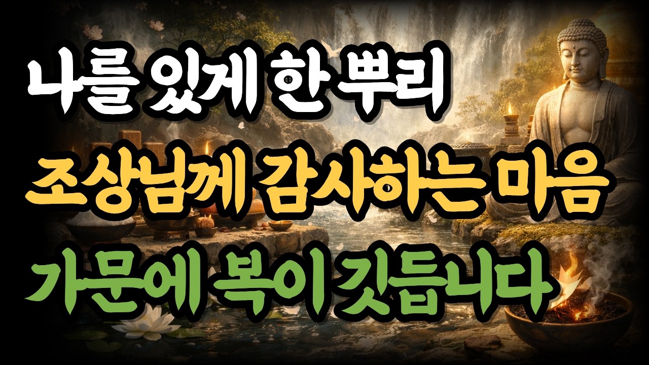 [자면서 듣는 불교 명상 3시간] 설날 밤, 뿌리에 대한 감사로 내 안의 기운을 세우는 시간  | 나를 있게 한 뿌리, 조상님께 감사하는 마음, 가문에 복이 깃듭니다