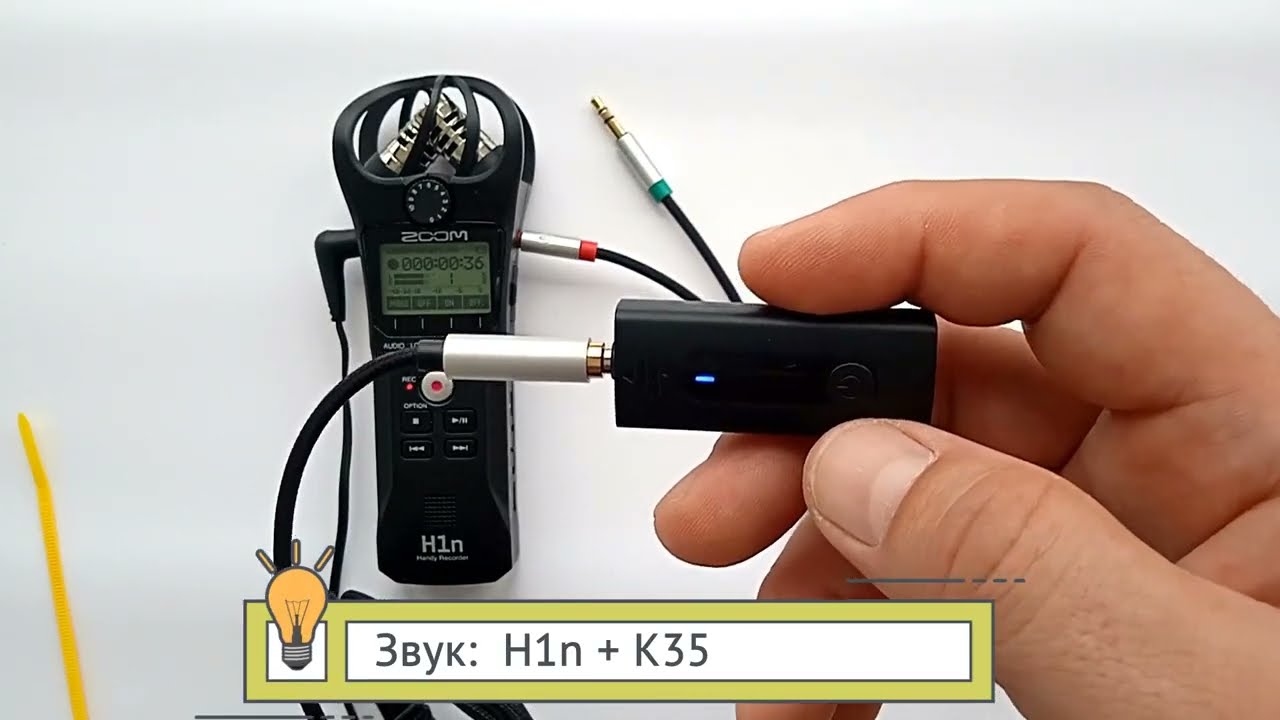 ZOOM H1N и K35  ПЕТЛИЧНЫЙ МИКРОФОН ДЛЯ ТЕЛЕФОНА