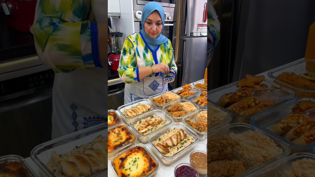 هذا هو سر تحضير وجبة الغداء اوالعشاء لأسبوع في ساعة باش ترتاحي #وجبة #lunch