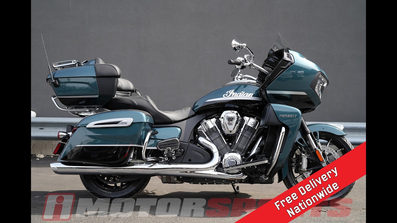 2026 Indian Motorcycle&reg; Pursuit&reg; Limited 112 w/PowerBand Audio Cascade Green/Black Stock# PI26121