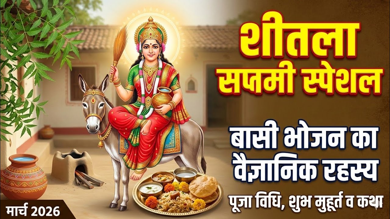शीतला सप्तमी 2026: बासी भोजन क्यों चढ़ाया जाता है? जानें शुभ मुहूर्तऔर कथा।#bhakti#bhajan#bhajanmarg 