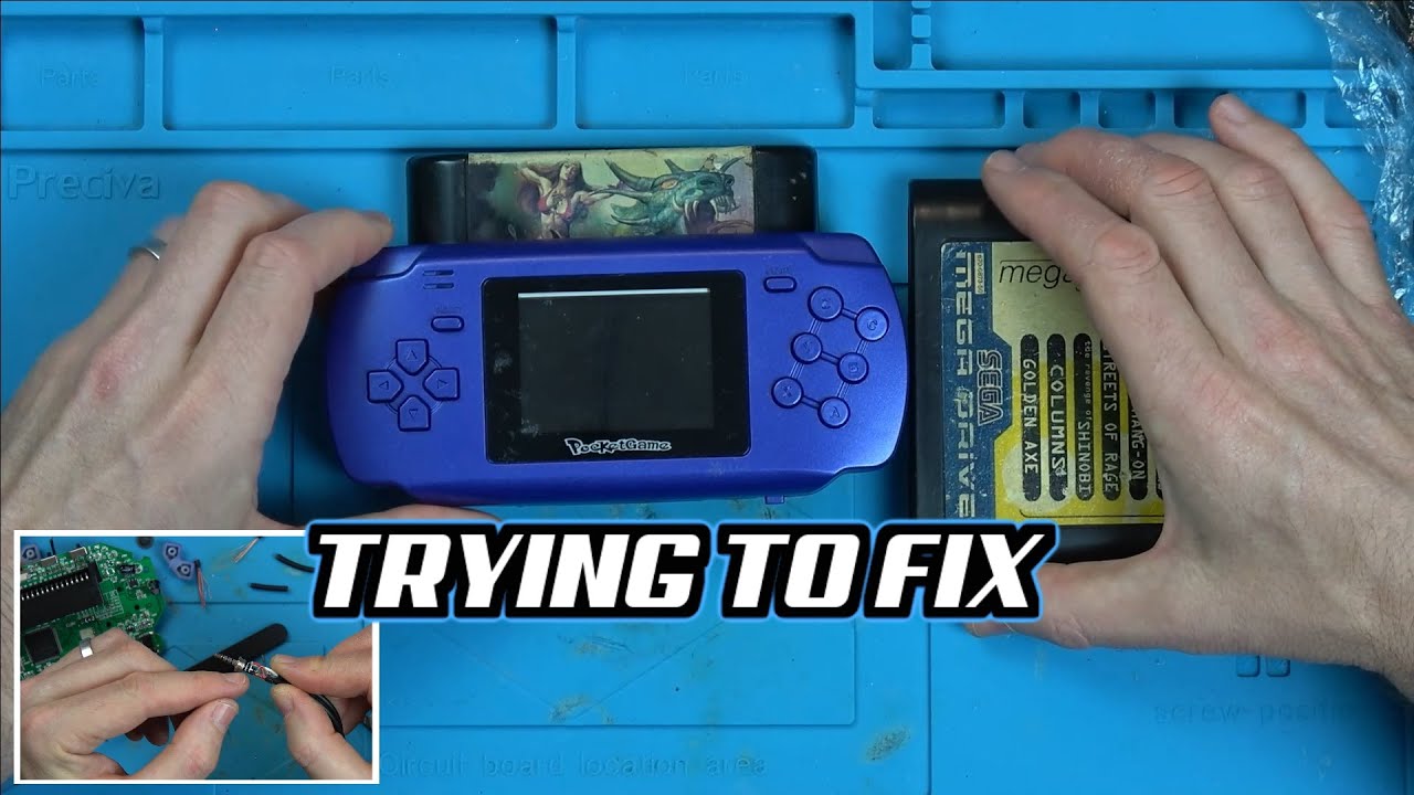 Broken Portable SEGA MEGA DRIVE (Genesis) CLONE - Trying to FIX