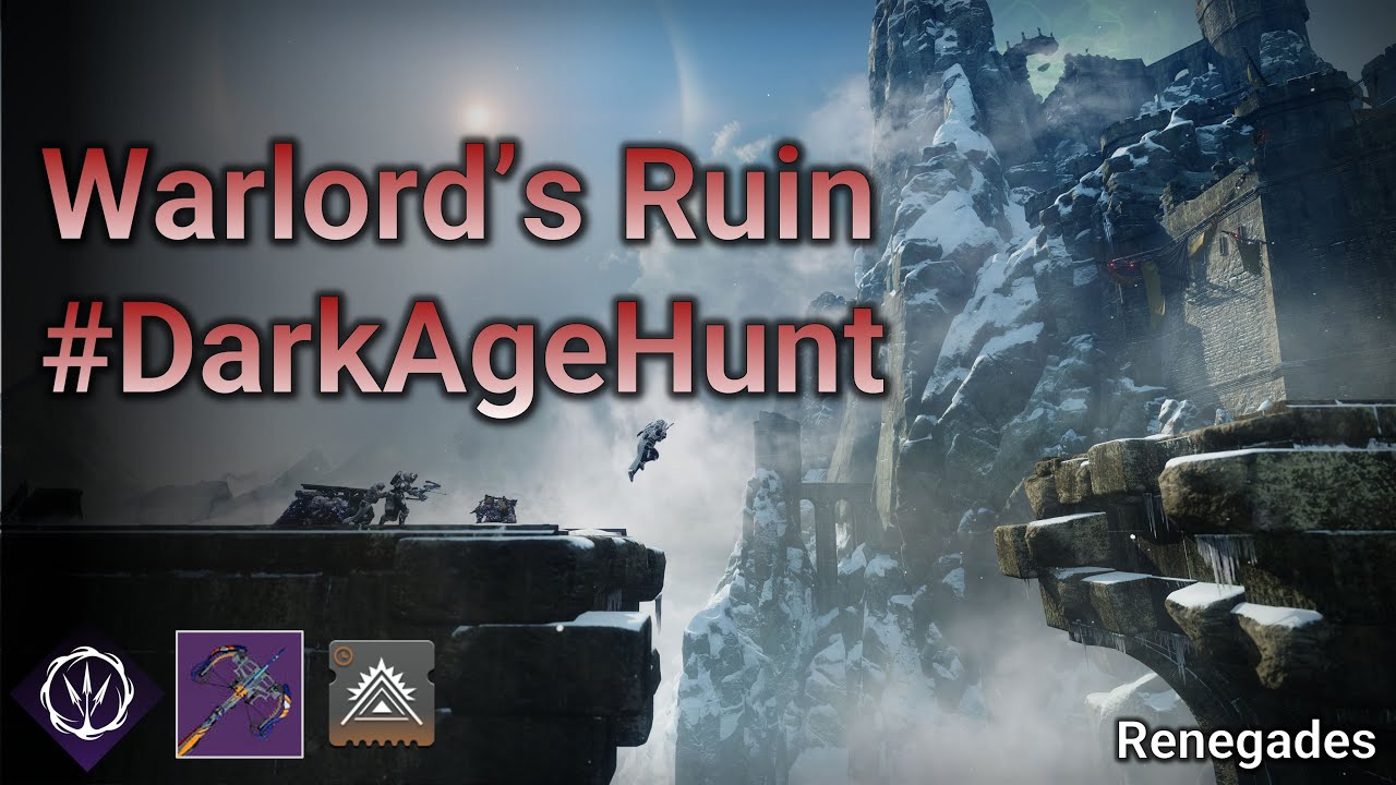Solo Flawless Warlord's Ruin - Void Hunter (Renegades) #DarkAgeHunt #motw