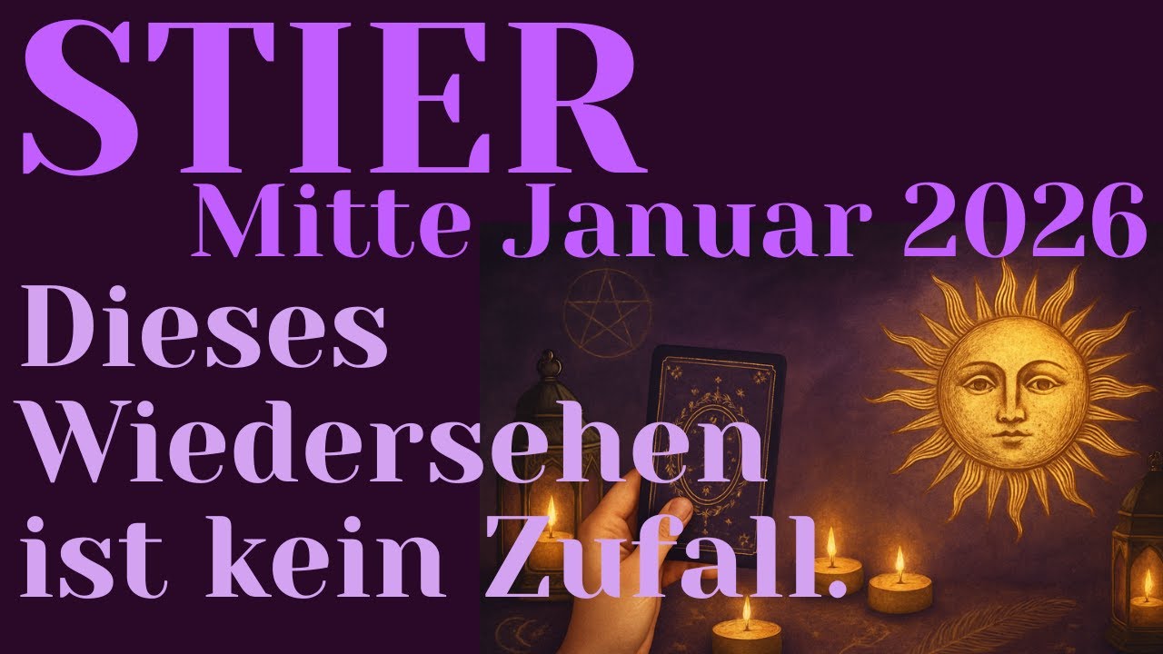 ♉️Stier MITTE JANUAR 2026❤️Schicksal bringt euch erneut zusammen - und alles wackelt.✨