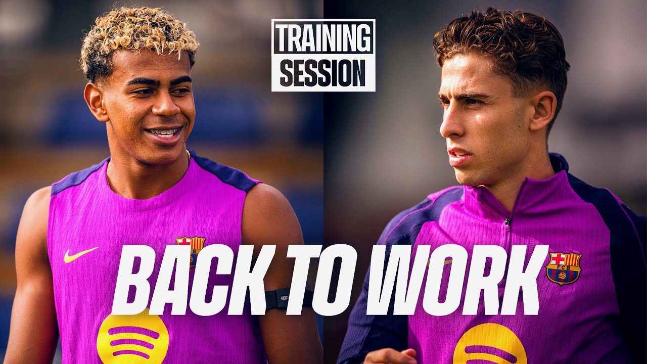 LAMINE YAMAL & FERM&Iacute;N TRAIN with the GROUP | FC Barcelona Training 🔵🔴