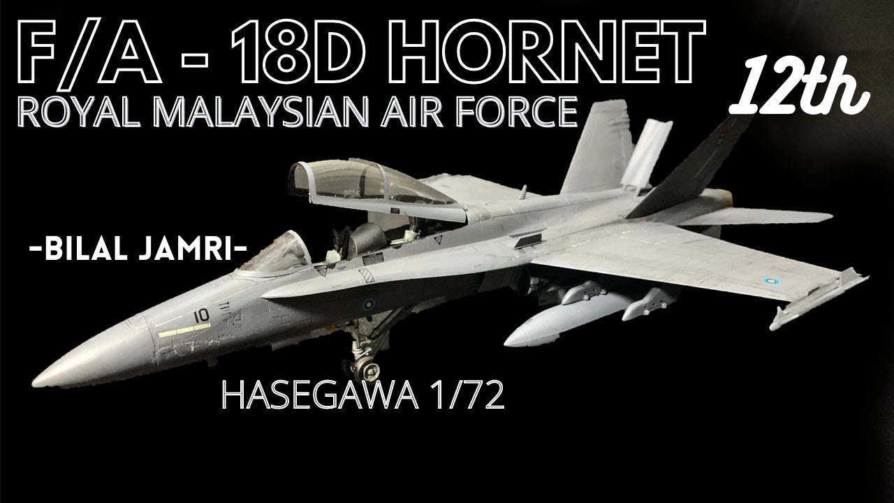 Royal Malaysian Air Force F/A-18D Hornet 1/72 Hasegawa