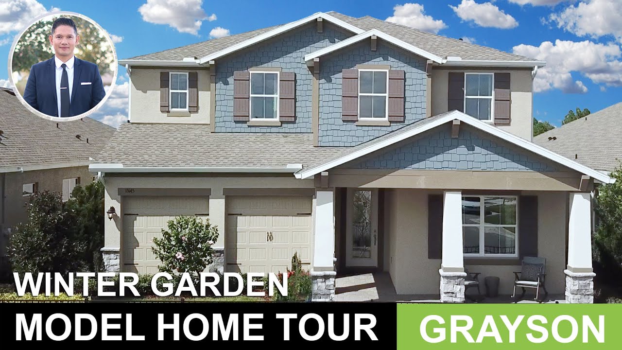 Winter Garden Model Tour | Grayson Model | 5BD, 4.5BA, 3C, 4,008sf | Orlando Home Finders
