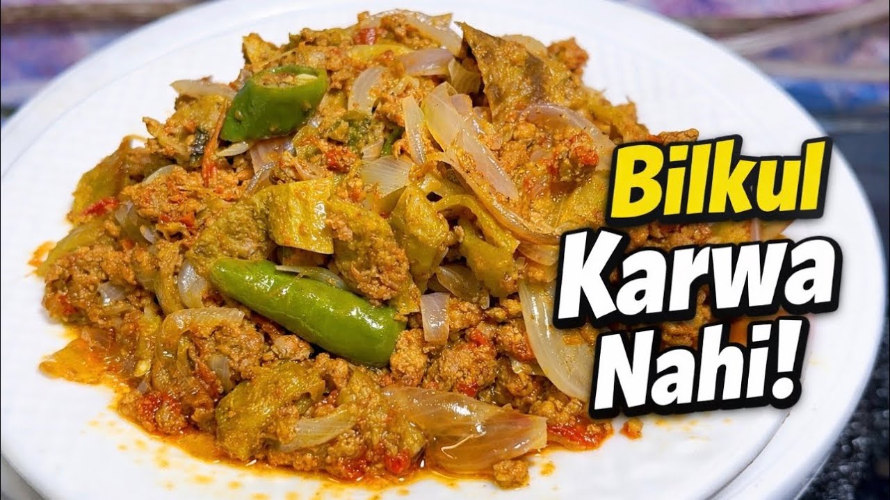 Keema Karela Bilkul Karwa Nahi 😍 | Sirf 7 Ingredients | Easy Recipe