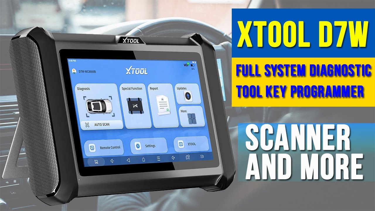 XTOOL - D7W | Full System Diagnostic Tool Key Programmer | Scanner and More