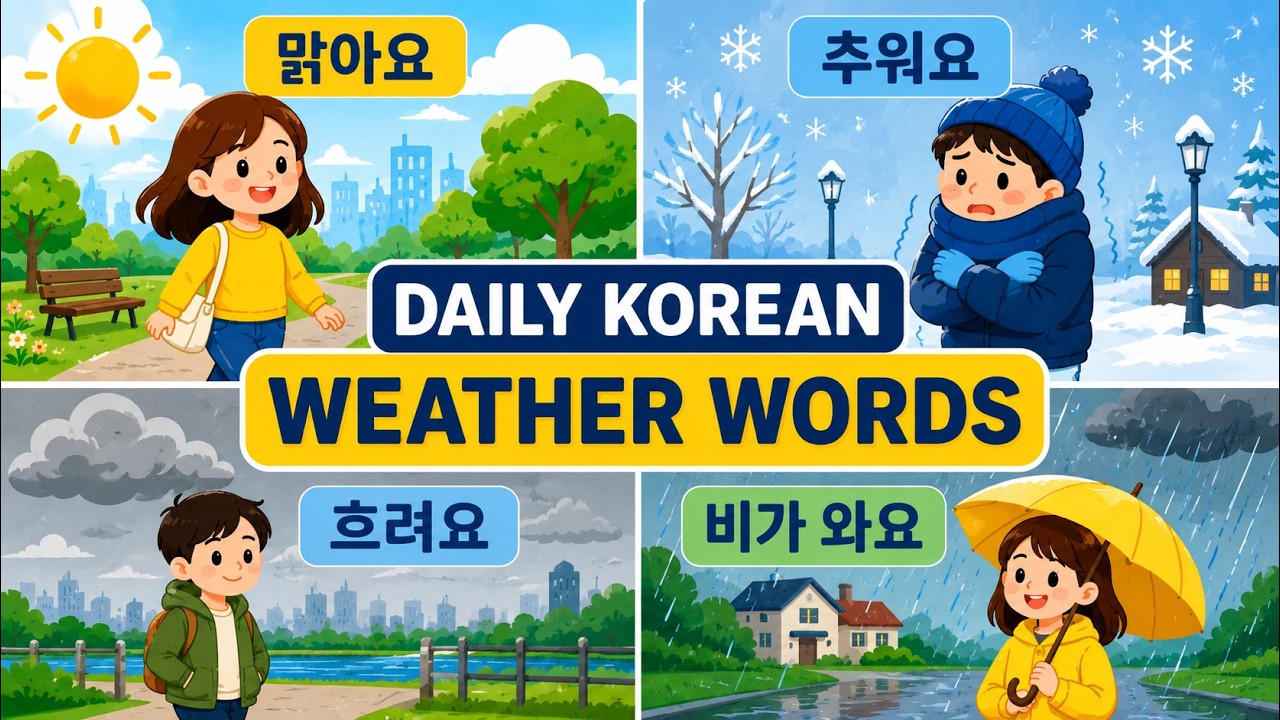 14 Essential Korean Weather Expressions You Must Know!
