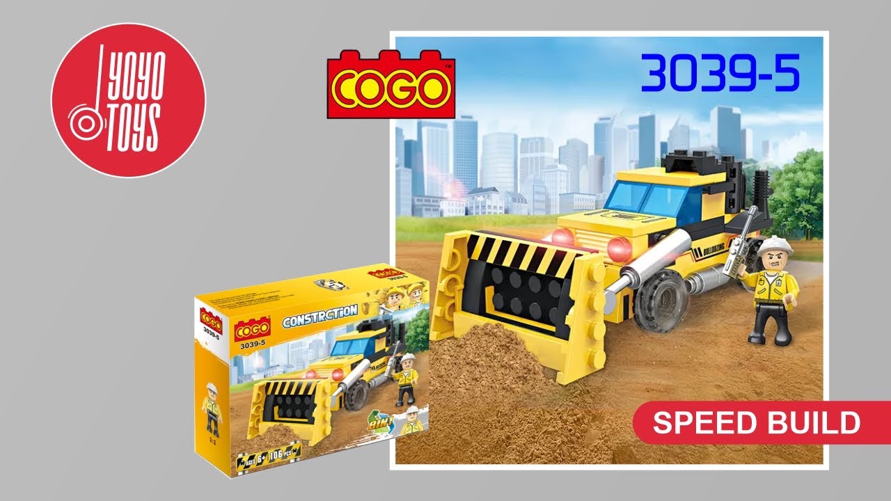 Unboxing & Building COGO 3039-5 of Construction 8 in 1 Vehicle