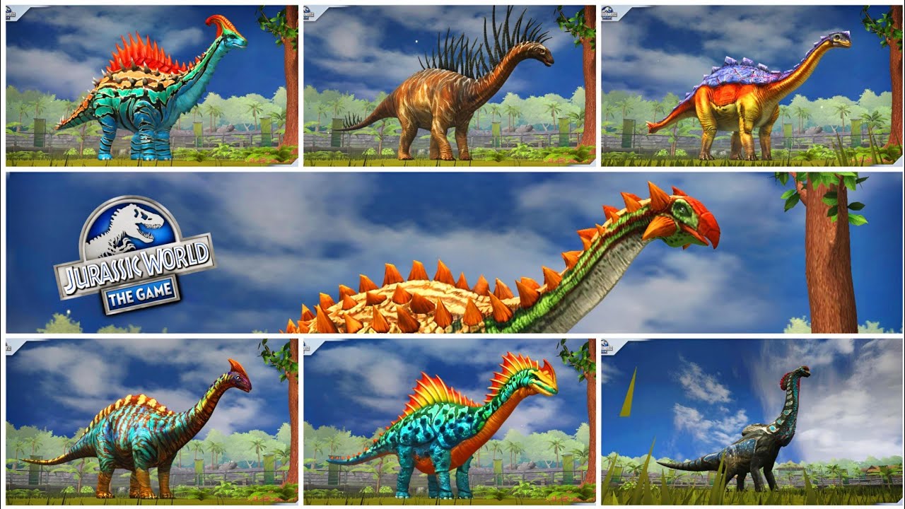 All SAUROPODs Showdown 🦕|| Jurassic world the game.