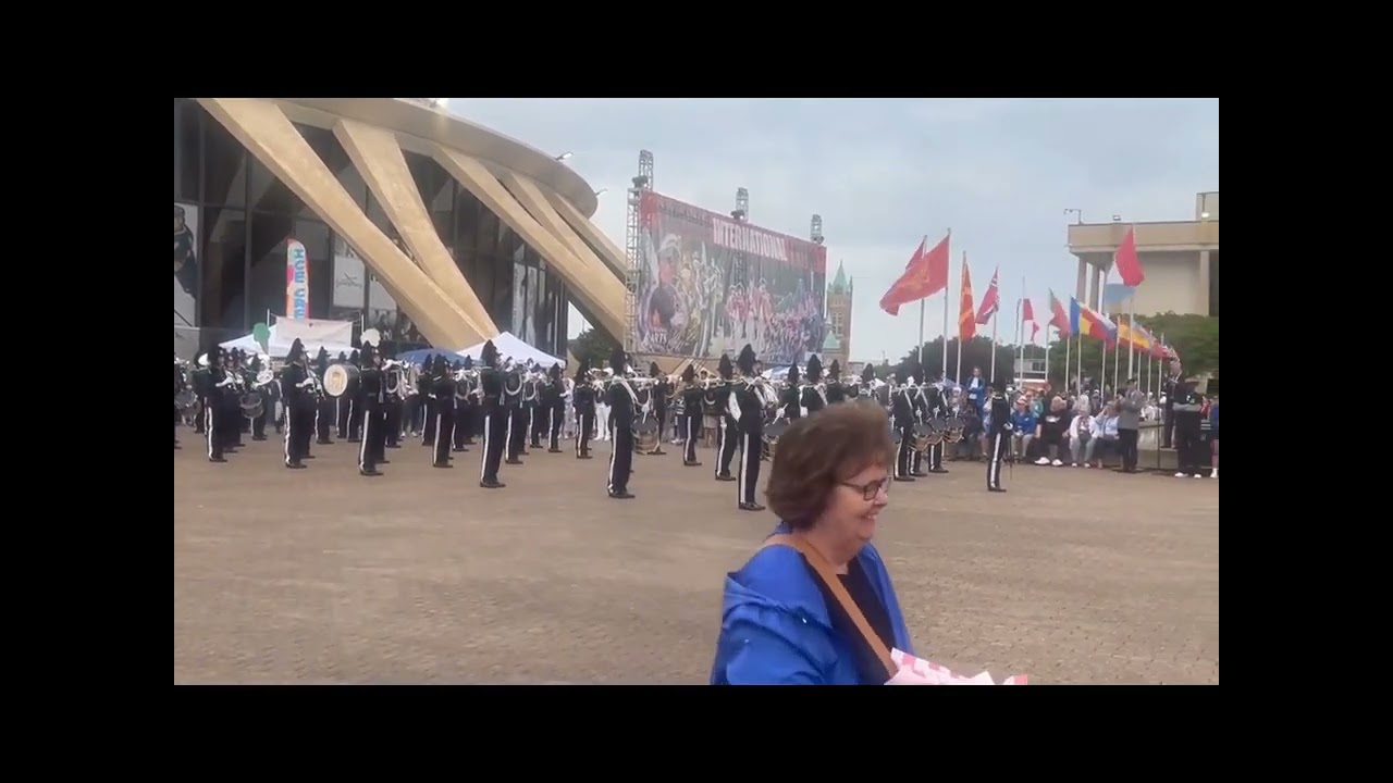 His Majesty the Kings Guard Band outside Demonstration 2025