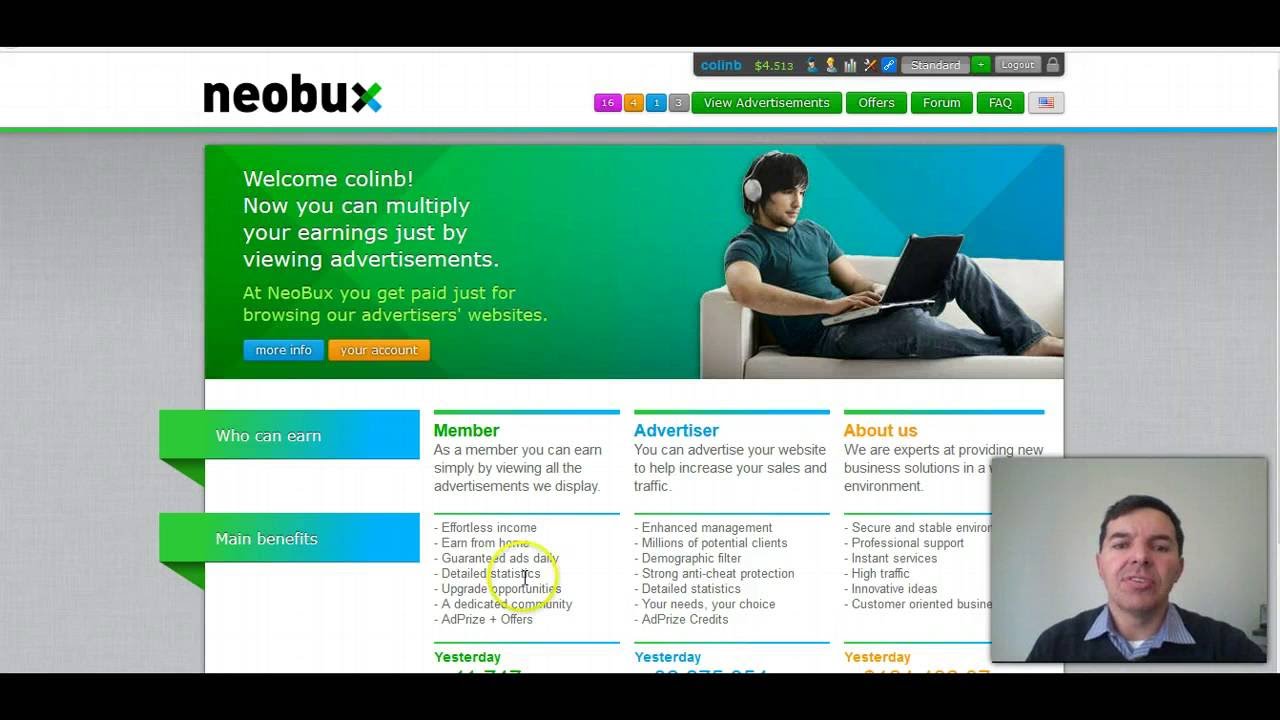 Neobux Review, Update and Strategy to make money with Neobux on 16 Aug 2016