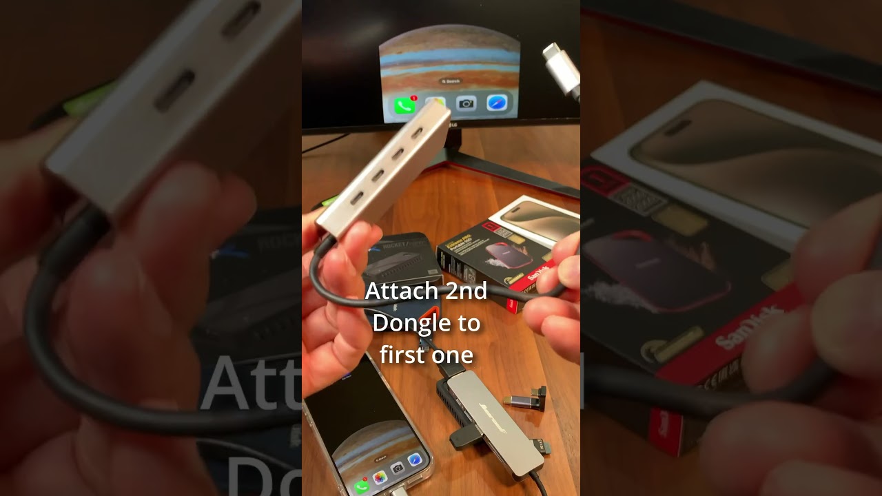iPhone 15 Pro Max USB-C: 2 Dongles At Once!
