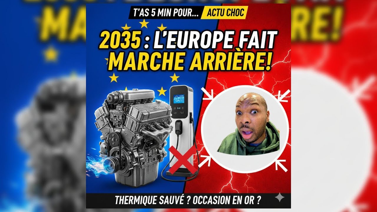 2035 : L'EUROPE FAIT MARCHE ARRIÈRE SUR LE MOTEUR THERMIQUE ! (Ce qui change pour vous)