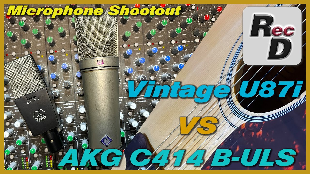 Vintage Neumann U87 vs AKG C414 B-ULS | Microphone Shootout | Acoustic guitar