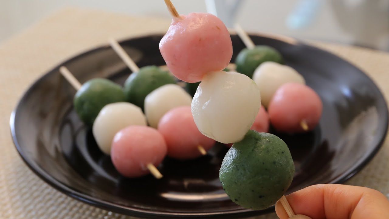 Wagashi Hanami Dango 和菓子 花見だんご