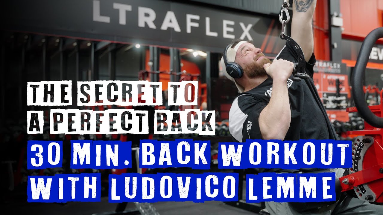 The secret to a Perfect Back: 30 min. back workout with Ludovico Lemme (Sets and Reps Included)