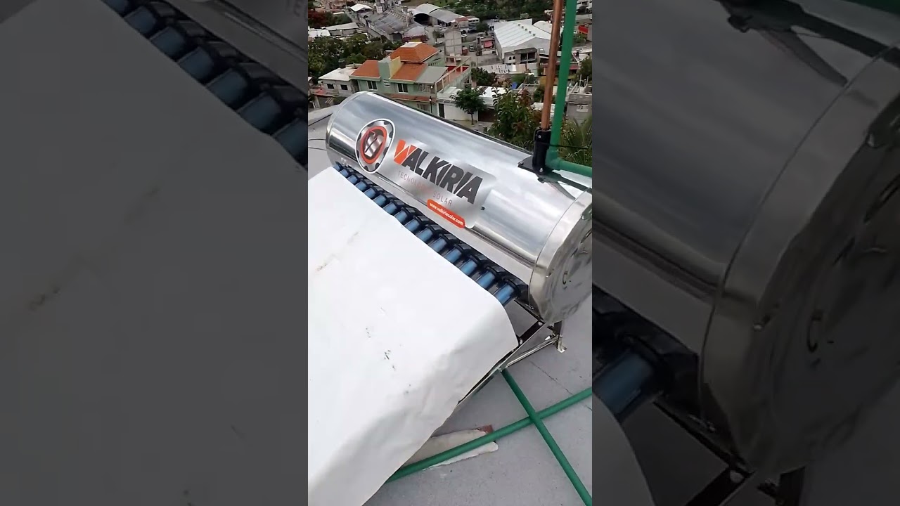 Cómo instalar un calentador solar con derivación a dos baños y conección al boiler..